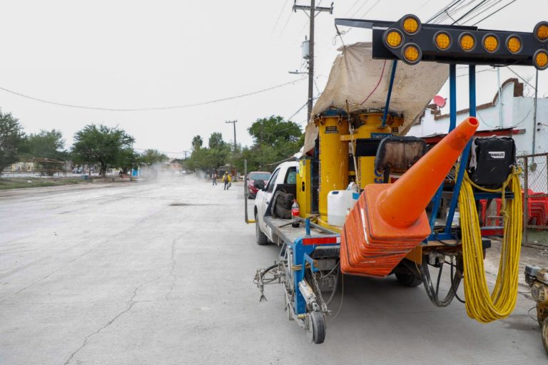 Trabaja Gobierno de Carlos Peña Ortiz en mantenimiento general de Reynosa