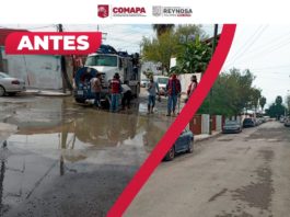 Solucionó COMAPA fuga de agua residual en La Cañada