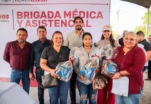 Recibieron al Presidente Carlos Peña Ortiz en Fuentes Lomas con Brigada Médica Primero Sanos