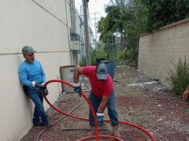 Efectúa COMAPA sondeo de línea general en colonia Las Fuentes