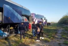 Choque de autobús y camioneta deja lesionados en carretera Reynosa-San Fernando