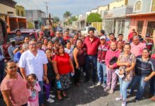 Supervisó Alcalde Carlos Peña Ortiz pavimentación de 5.5 MDP en colonia Oasis de Reynosa