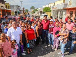 Supervisó Alcalde Carlos Peña Ortiz pavimentación de 5.5 MDP en colonia Oasis de Reynosa