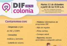 DIF en Tu Colonia beneficiará a familias de La Presa