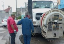 Sondeó COMAPA línea general en fraccionamiento Los Muros