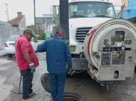 Sondeó COMAPA línea general en fraccionamiento Los Muros