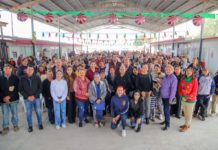 Recibieron familias de la Presa Brigada encabezada por el Alcalde Carlos Peña Ortiz
