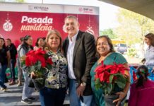 Disfrutan familias de la Almaguer Posada Navideña DIF