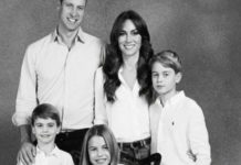 La hermosa tarjeta navideña de los Príncipes de Gales