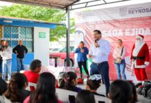 Ofreció Alcalde Carlos Peña Ortiz mensaje navideño en el ejido La Retama de Reynosa