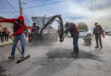 Inició Alcalde Carlos Peña Ortiz bacheo por mas de 9.9 MDP