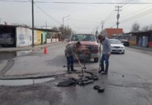 Restauró COMAPA línea de conducción en colonia Rincón de las Flores