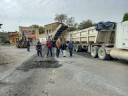 Ponen en marcha obra de rehabilitación asfáltica de la calle Zaragoza