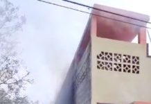 Bomberos acuden a sofocar incendio en vivienda en la zona Centro