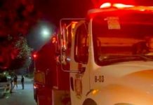 Bomberos atienen llamado de incendio de estructura en una vivienda