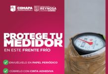 Recomienda COMAPA proteger tubería y medidor de agua ante bajas temperaturas