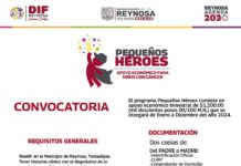 DIF Reynosa invita a ser parte de la beca Pequeños Héroes