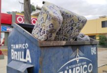Exhortan a la población a no arrojar colchones ni muebles a la calle o contenedores