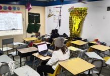 A 40 niños de la Gajá no los detuvo el frío, acudieron a clases