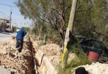 Avanza instalación de tubería de 4 pulgadas en el fraccionamiento Francisco Villa