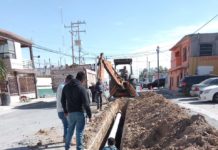 Continúan trabajos de rehabilitación sanitaria en la colonia Longoria