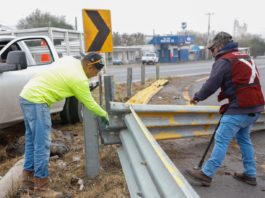 Repara Gobienro de Reynosa luminarias, vallas de contención y embellece plazas