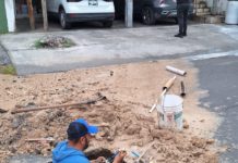Repara COMAPA fuga de agua en colonia Fuentes Sección Lomas