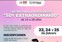 DIF Reynosa invita al retiro “Soy Extraordinario”