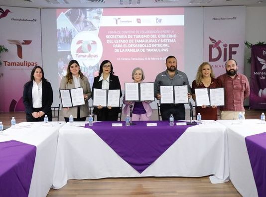 Firman DIF Tamaulipas y la Secretaría de Turismo convenio de colaboración para beneficio de población vulnerable