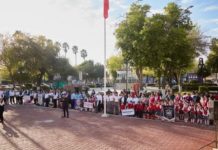 Conmemoran día de la Bandera en Camargo