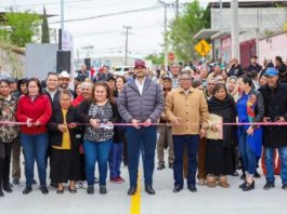 Inauguraron Carlos Peña Ortiz y vecinos de la Tamaulipas pavimentación por cerca de 8 MDP