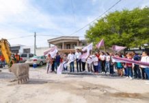Dio Alcalde Carlos Peña Ortiz banderazo a pavimentación hidráulica por más de 5.9 MDP