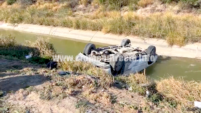 Cae unidad en dren desalinizador de aguas negras en la Ribereña (2)
