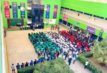 Estudiantes del Tecmilenio celebra el día de la Bandera