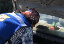 Voluntarios de SINAREM tapan baches en carreteras del norte de Veracruz