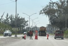Trabajos de reencarpetado del corredor urbano son un peligro