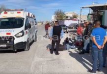 Motociclista sale lesionado tras ser impactado por camioneta