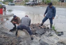 Restauró COMAPA línea de conducción en la colonia 5 de diciembre