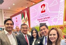 Acompañó Alcalde de Reynosa Carlos Peña Ortiz al Gobernador Américo Villarreal Anaya en su Segundo Informe de Gobierno