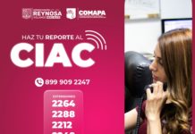 Invita COMAPA a realizar reportes a través de las líneas del CIAC