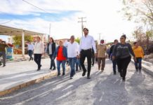 Supervisó Carlos Peña Ortiz nueva pavimentación hidráulica en Ampliación La Presa