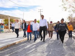 Supervisó Carlos Peña Ortiz nueva pavimentación hidráulica en Ampliación La Presa