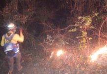 Autoridades y ciudadanos avanzan en el combate de incendio en Hidalgo,Tamaulipas