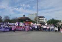 Colectivos Feministas realizan marcha recordando día internacional de la mujer