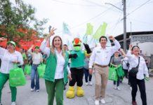 Los colonos de Fundadores están Pintando de Verde la 4T en Matamoros