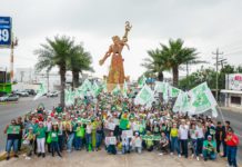 Espectacular apoyo a Maki en su camino al Senado