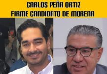 Continúa firme la candidatura de Carlos Peña Ortiz