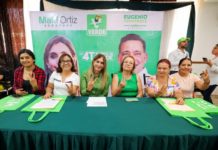 Acompañan más de 400 mujeres del Sur a Maki Ortiz hacia el Senado