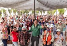 Apoyo Masivo Respaldando la Reelección de Carlos Peña Ortiz en Colonias Riberas de Rancho Grande