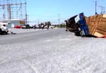 Accidentes dejan cuantiosos daños materiales y caos vehicular